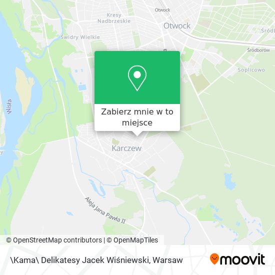 Mapa \Kama\ Delikatesy Jacek Wiśniewski