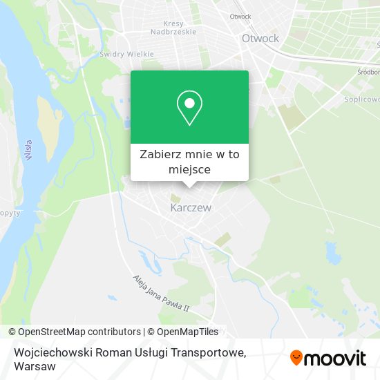 Mapa Wojciechowski Roman Usługi Transportowe