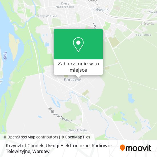 Mapa Krzysztof Chudek, Usługi Elektroniczne, Radiowo-Telewizyjne