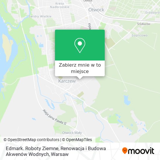 Mapa Edmark. Roboty Ziemne, Renowacja i Budowa Akwenów Wodnych