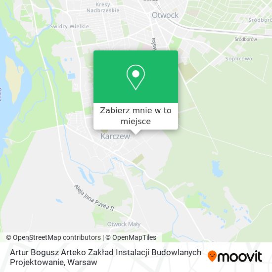 Mapa Artur Bogusz Arteko Zakład Instalacji Budowlanych Projektowanie