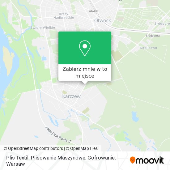 Mapa Plis Textil. Plisowanie Maszynowe, Gofrowanie