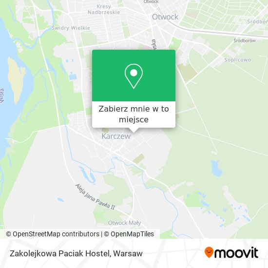 Mapa Zakolejkowa Paciak Hostel