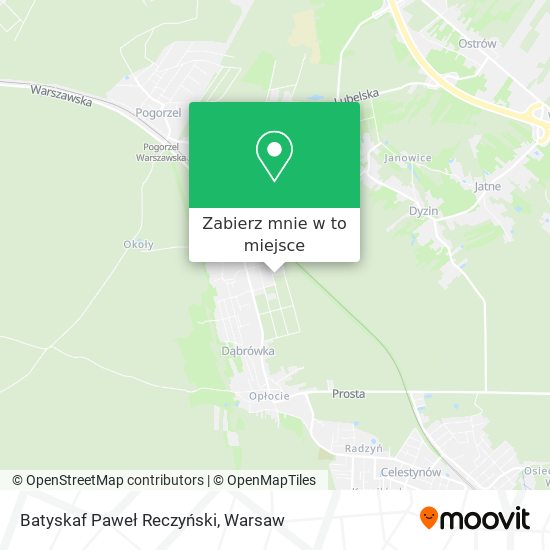 Mapa Batyskaf Paweł Reczyński