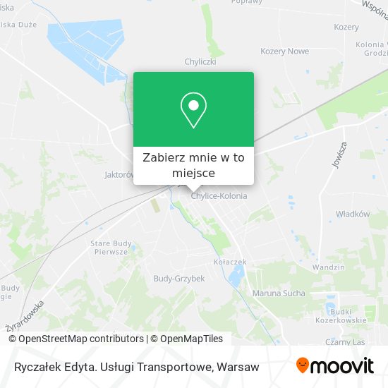 Mapa Ryczałek Edyta. Usługi Transportowe