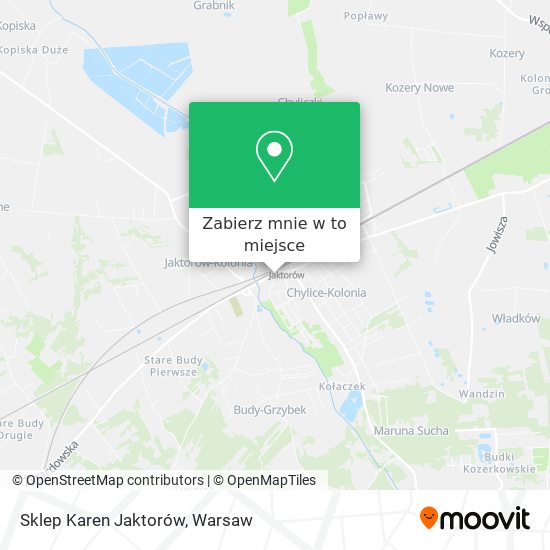 Mapa Sklep Karen Jaktorów