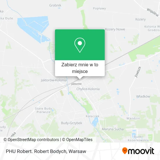 Mapa PHU Robert. Robert Bodych