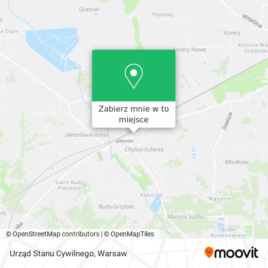 Mapa Urząd Stanu Cywilnego