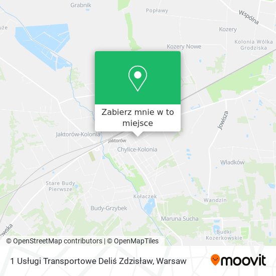 Mapa 1 Usługi Transportowe Deliś Zdzisław