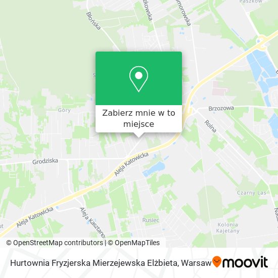 Mapa Hurtownia Fryzjerska Mierzejewska Elżbieta