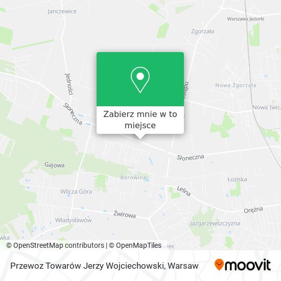 Mapa Przewoz Towarów Jerzy Wojciechowski