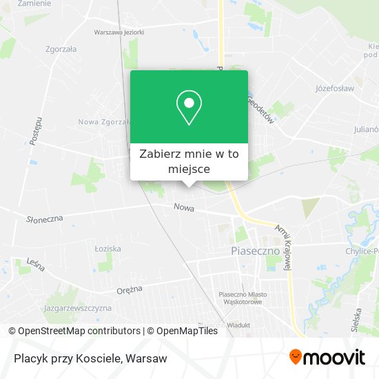 Mapa Placyk przy Kosciele