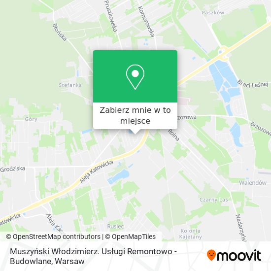 Mapa Muszyński Włodzimierz. Usługi Remontowo - Budowlane