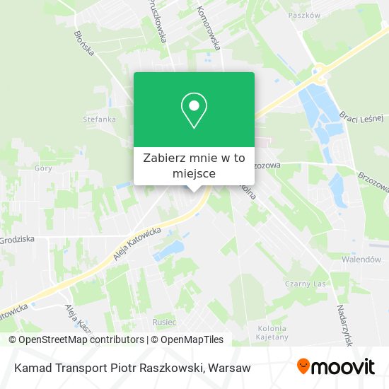 Mapa Kamad Transport Piotr Raszkowski