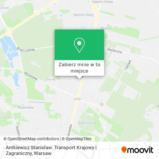 Mapa Antkiewicz Stanisław. Transport Krajowy i Zagraniczny