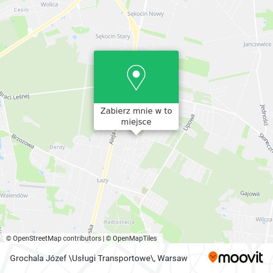 Mapa Grochala Józef \Usługi Transportowe\