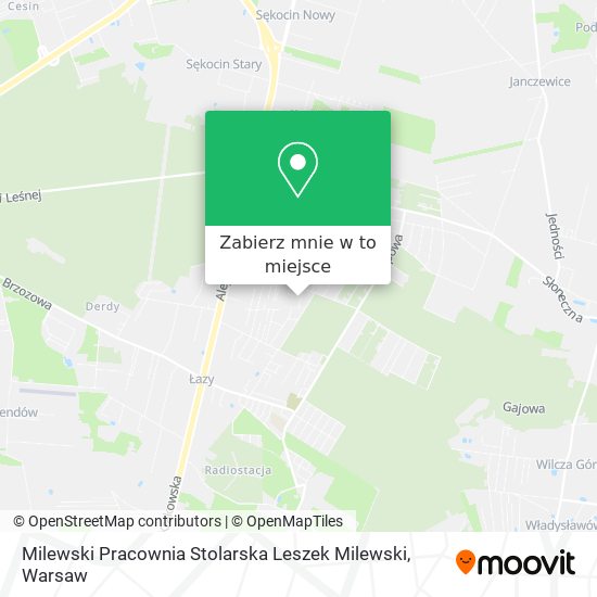 Mapa Milewski Pracownia Stolarska Leszek Milewski