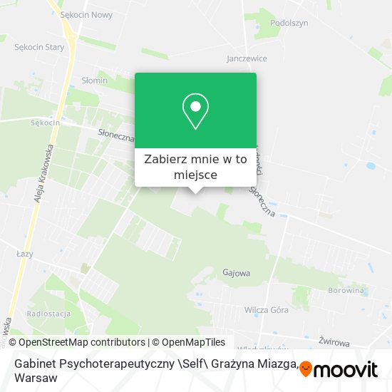 Mapa Gabinet Psychoterapeutyczny \Self\ Grażyna Miazga