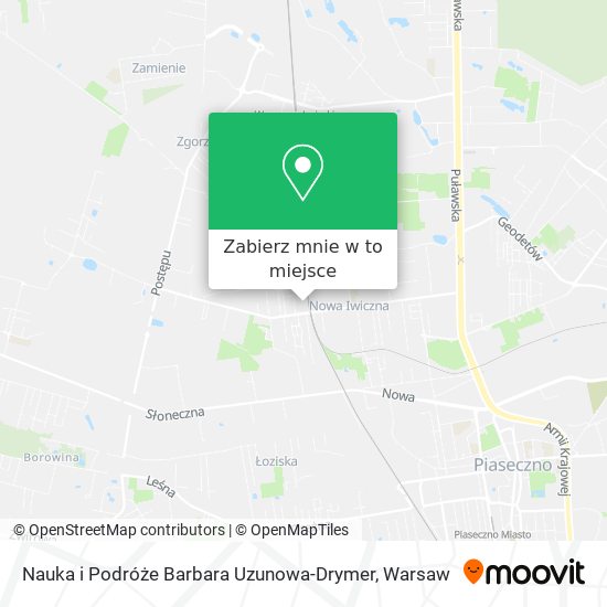 Mapa Nauka i Podróże Barbara Uzunowa-Drymer