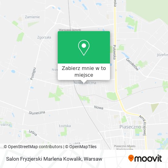 Mapa Salon Fryzjerski Marlena Kowalik