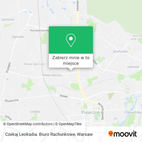 Mapa Czekaj Leokadia. Biuro Rachunkowe