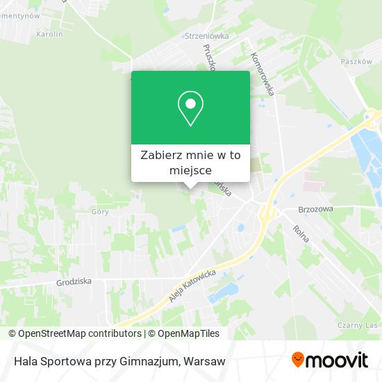 Mapa Hala Sportowa przy Gimnazjum