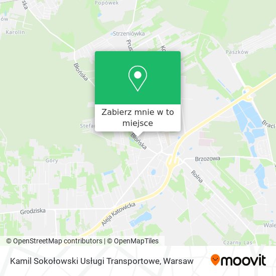 Mapa Kamil Sokołowski Usługi Transportowe