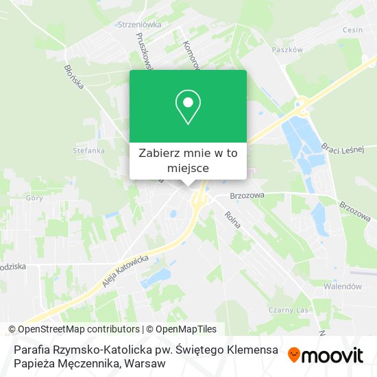 Mapa Parafia Rzymsko-Katolicka pw. Świętego Klemensa Papieża Męczennika