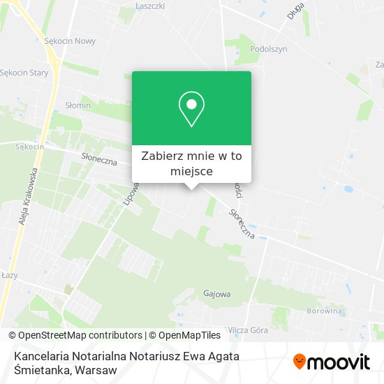 Mapa Kancelaria Notarialna Notariusz Ewa Agata Śmietanka