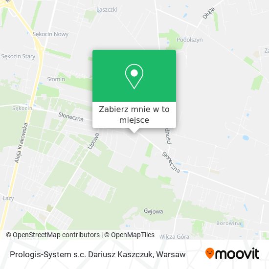 Mapa Prologis-System s.c. Dariusz Kaszczuk