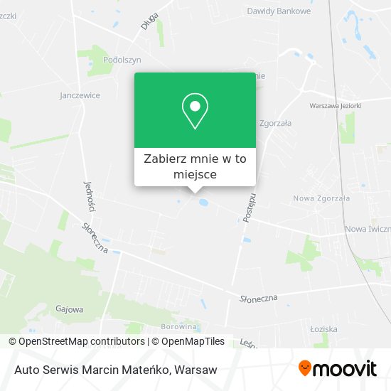 Mapa Auto Serwis Marcin Mateńko