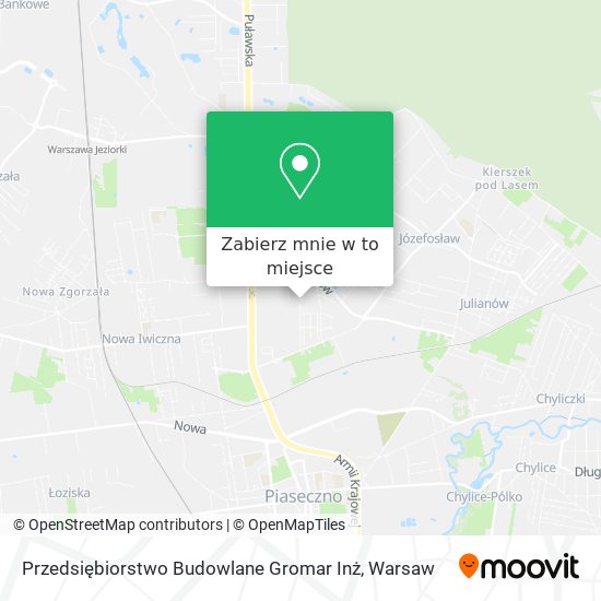 Mapa Przedsiębiorstwo Budowlane Gromar Inż