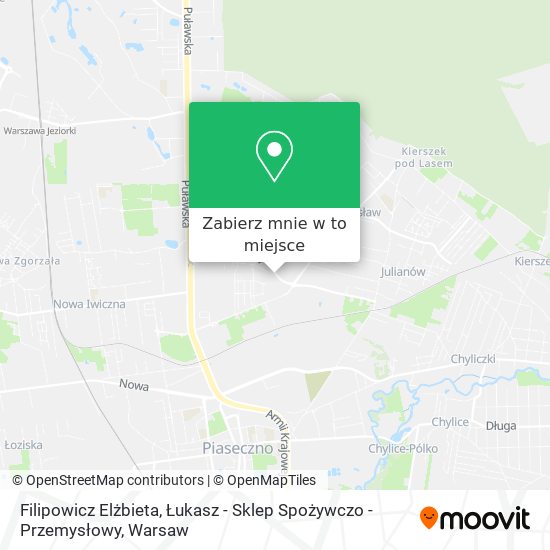 Mapa Filipowicz Elżbieta, Łukasz - Sklep Spożywczo - Przemysłowy