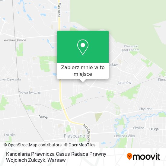 Mapa Kancelaria Prawnicza Casus Radaca Prawny Wojciech Zulczyk