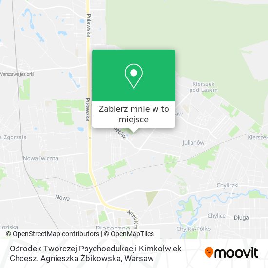 Mapa Ośrodek Twórczej Psychoedukacji Kimkolwiek Chcesz. Agnieszka Żbikowska