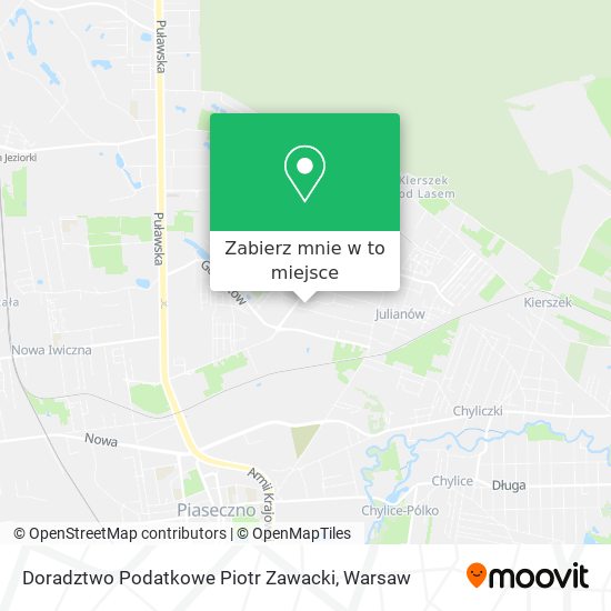 Mapa Doradztwo Podatkowe Piotr Zawacki