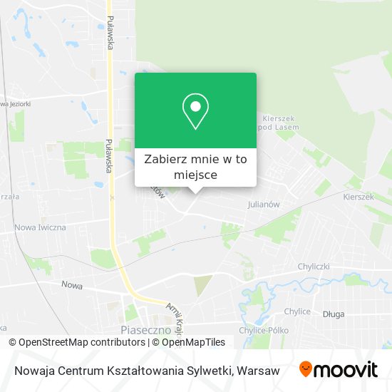 Mapa Nowaja Centrum Kształtowania Sylwetki