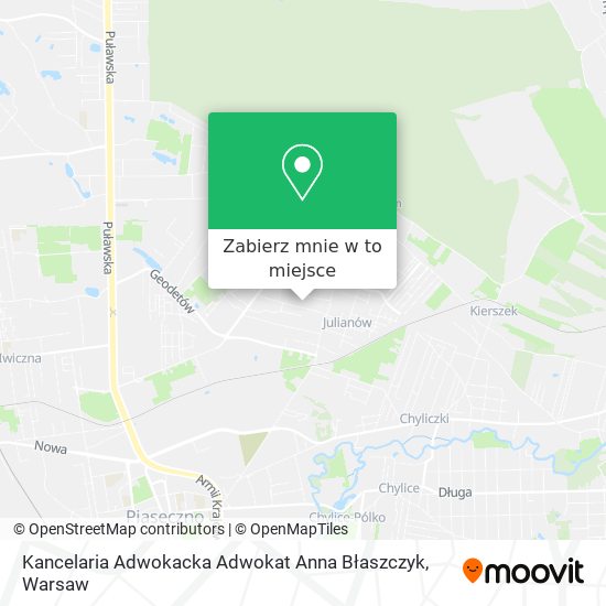 Mapa Kancelaria Adwokacka Adwokat Anna Błaszczyk