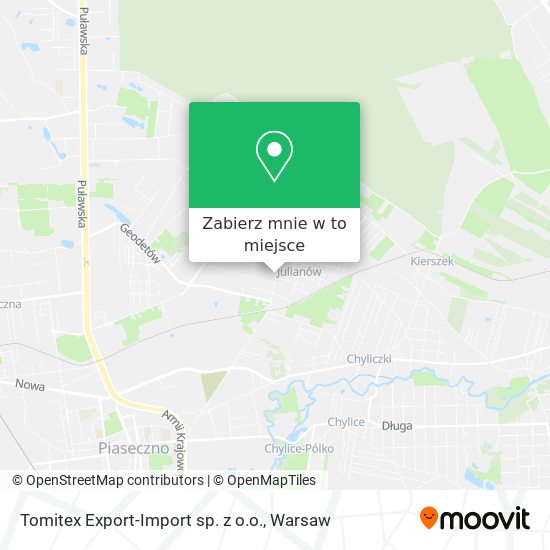 Mapa Tomitex Export-Import sp. z o.o.