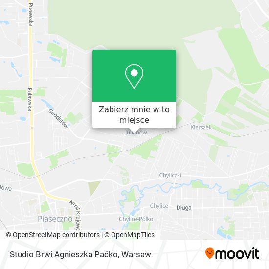 Mapa Studio Brwi Agnieszka Paćko