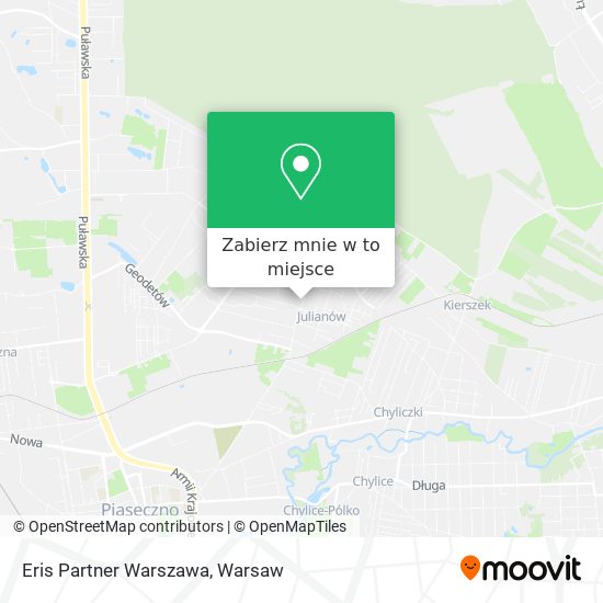 Mapa Eris Partner Warszawa