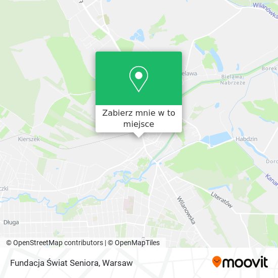 Mapa Fundacja Świat Seniora