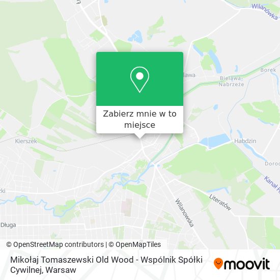 Mapa Mikołaj Tomaszewski Old Wood - Wspólnik Spółki Cywilnej