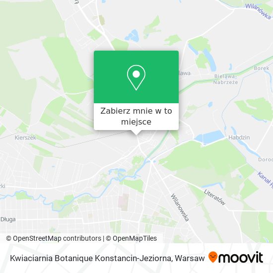 Mapa Kwiaciarnia Botanique Konstancin-Jeziorna