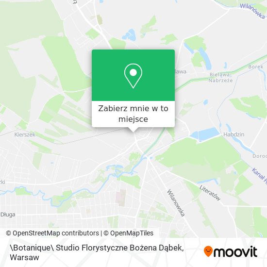 Mapa \Botanique\ Studio Florystyczne Bożena Dąbek