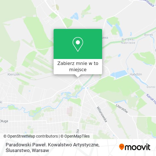 Mapa Paradowski Paweł. Kowalstwo Artystyczne, Ślusarstwo