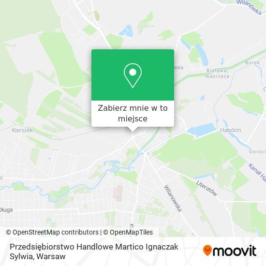 Mapa Przedsiębiorstwo Handlowe Martico Ignaczak Sylwia