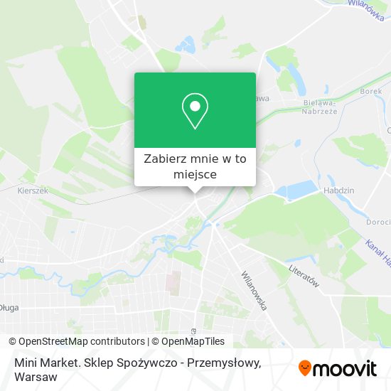 Mapa Mini Market. Sklep Spożywczo - Przemysłowy