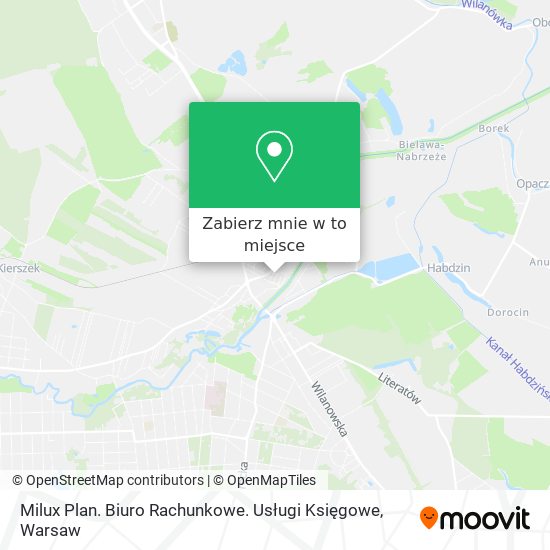 Mapa Milux Plan. Biuro Rachunkowe. Usługi Księgowe