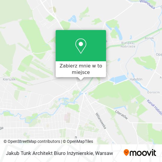 Mapa Jakub Tunk Architekt Biuro Inżynierskie